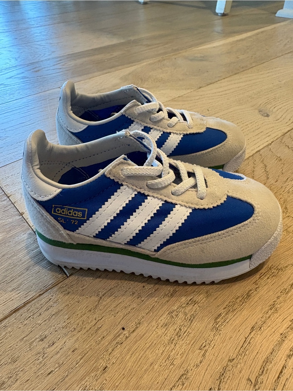 adidas SL 72 Toddler Sneakers – Blue/White – Size 7K - Picture 3 of 5